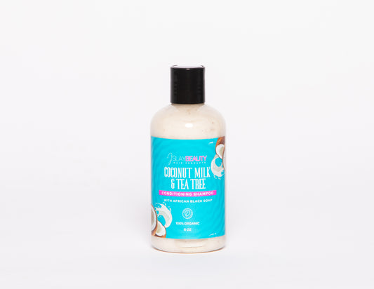 Coconut Milk & Tea Tree Conditioning Shampoo and Coconut Bliss Moisturizer Leave-In Conditioner Collection