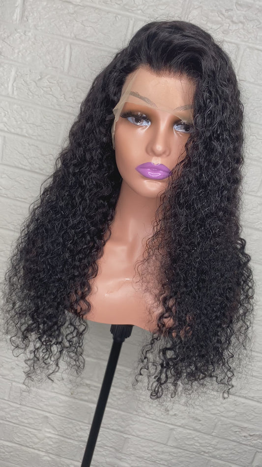 13x4 Transparent HD Lace Deep Curly Frontal Wigs